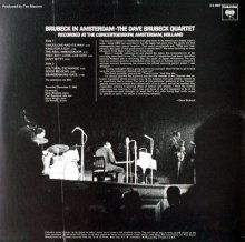 Brubeck in Amsterdam  - LP cover back 